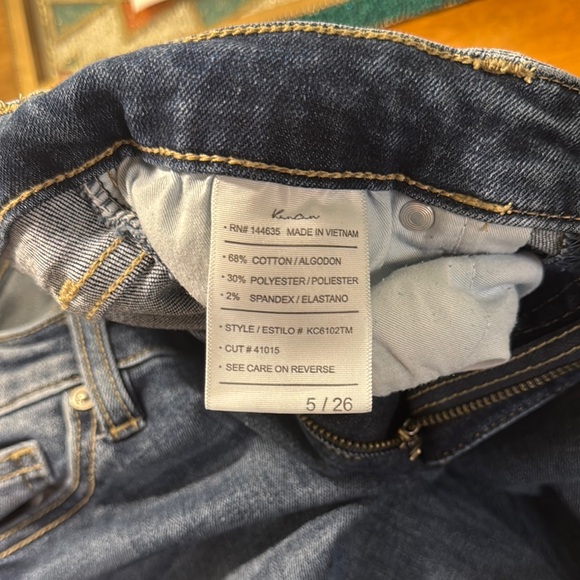 Women's Blue Flare Jeans Kancan - Picture 5 of 5